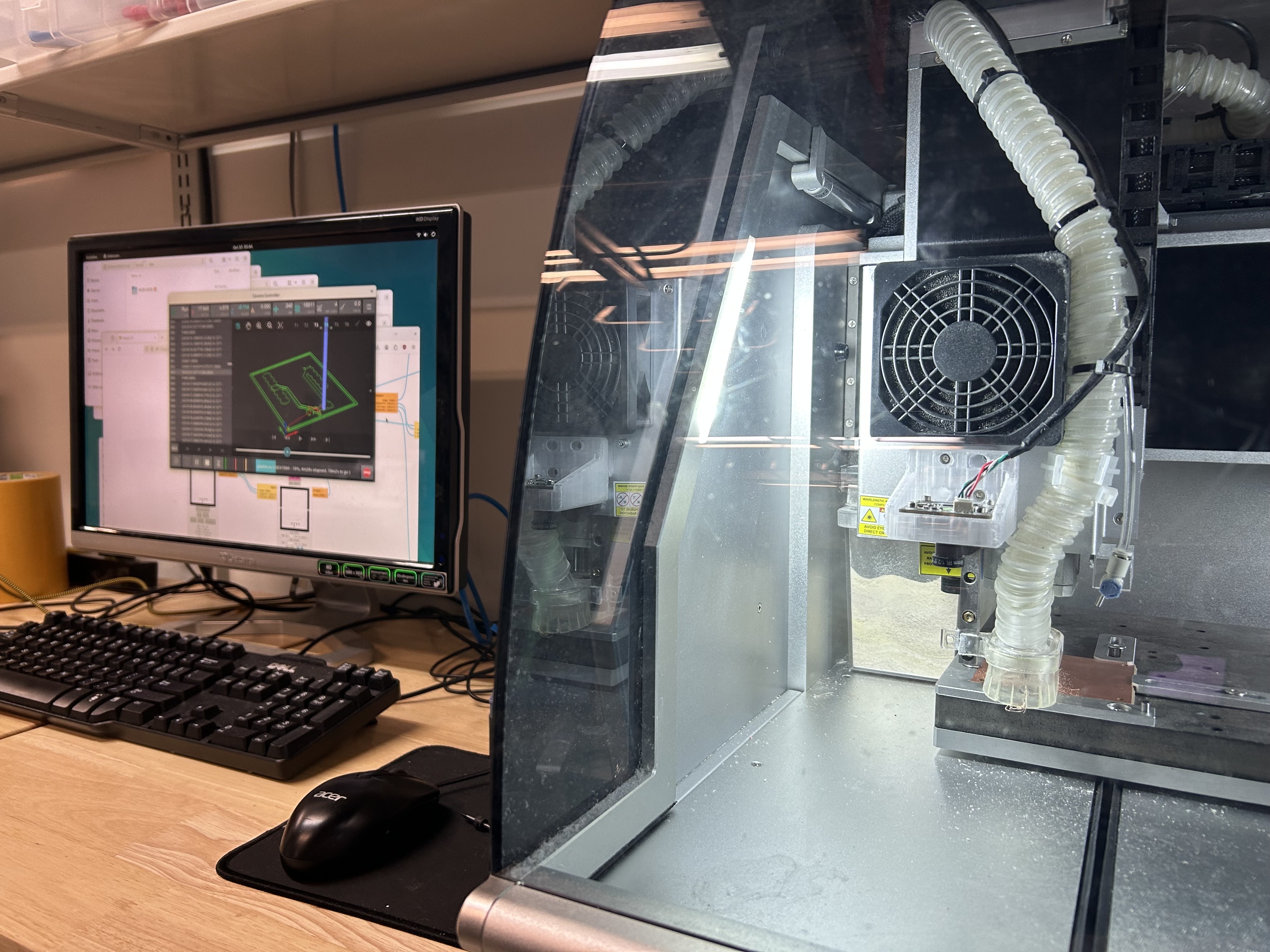 PCB During Milling Process